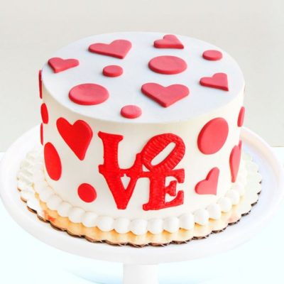 Love Anniversary Cake at Home Bakery