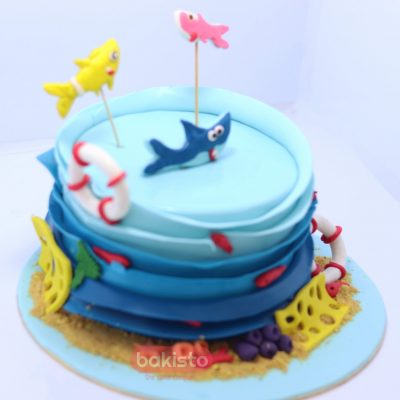 fish birthday cake